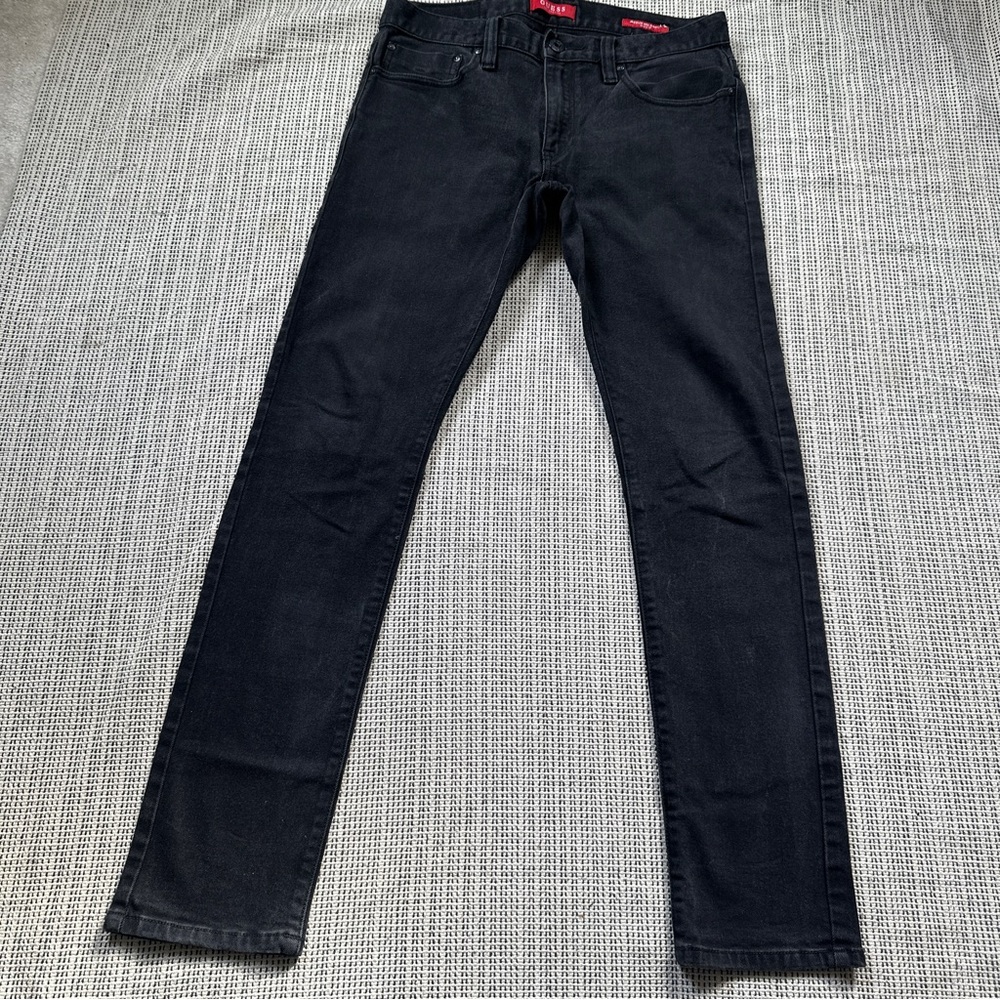 GUESS Men's Black Slim Leg Jeans Size 33x32
